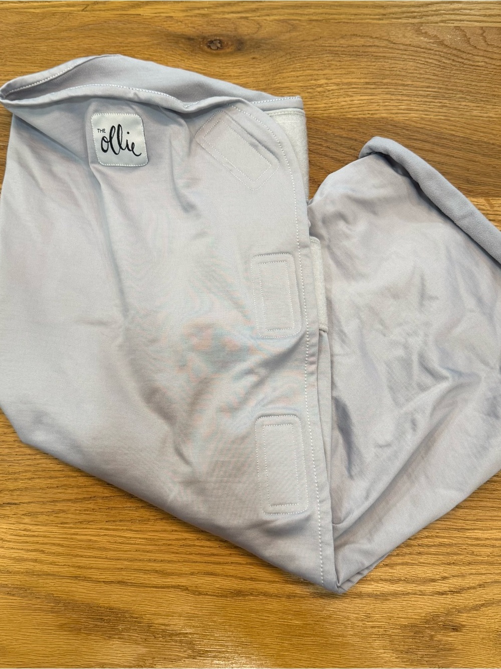The Ollie Light Gray Baby Swaddle